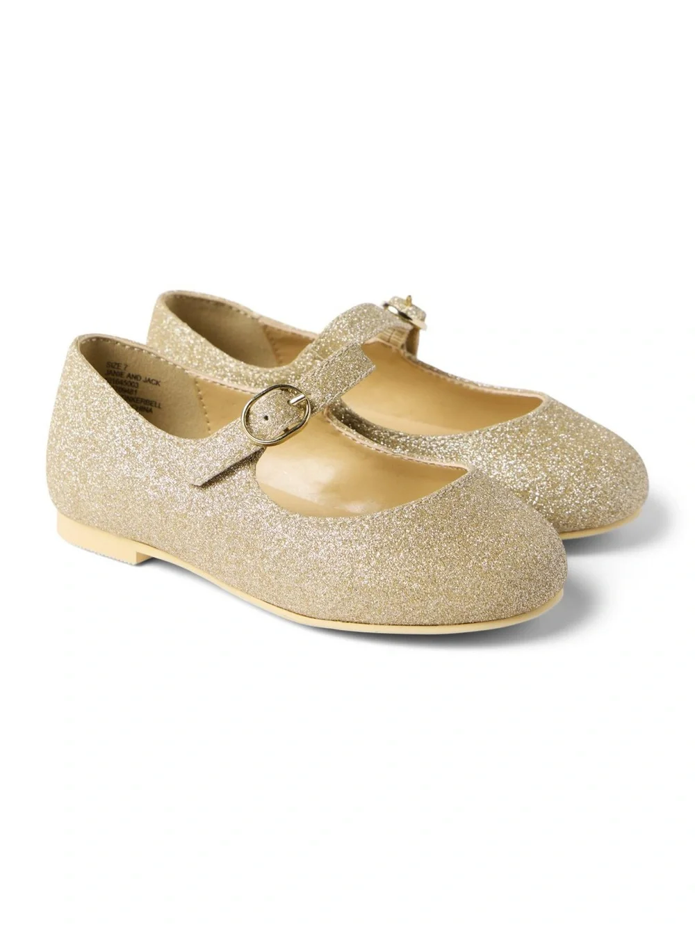 NWT Janie & Jack gold holiday Mary Jane’s